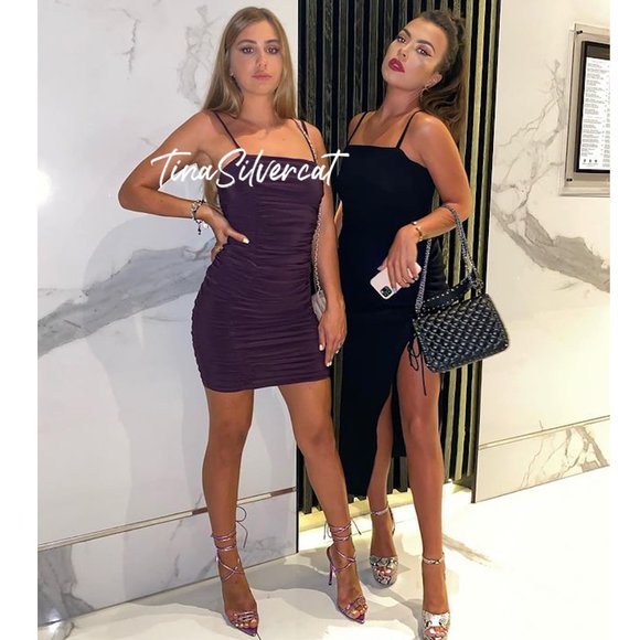 BLOGGER'S FAVE! Zara Black Midi Dress Sz XS NWT - Picture 17 of 17